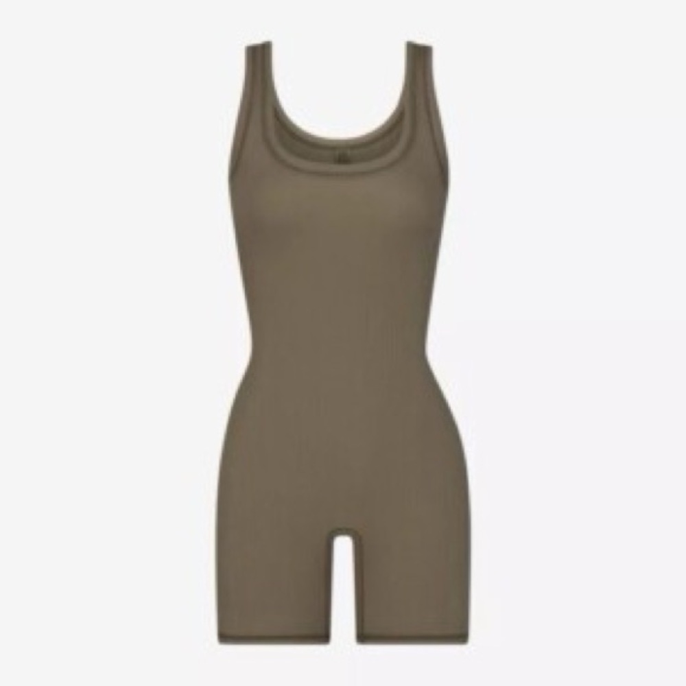 SKIMS Olive Shapewear Bodysuit